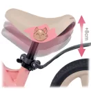 Kétkerekű futóbicikli, Ricokids Funnu, rózsaszín, magnézium váz, EVA habkerekek 29 cm, állítható ülésmagasság 35-42 cm, gumírozott markolatok ütközőkkel, könnyű (TE760503)