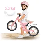 Kétkerekű futóbicikli, Ricokids Funnu, rózsaszín, magnézium váz, EVA habkerekek 29 cm, állítható ülésmagasság 35-42 cm, gumírozott markolatok ütközőkkel, könnyű (TE760503)