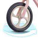 Kétkerekű futóbicikli, Ricokids Funnu, rózsaszín, magnézium váz, EVA habkerekek 29 cm, állítható ülésmagasság 35-42 cm, gumírozott markolatok ütközőkkel, könnyű (TE760503)