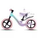 Kétkerekű futóbicikli, Ricokids Funnu, türkiz, magnézium váz, EVA habkerekek 29 cm, állítható ülésmagasság 35-42 cm, gumírozott markolatok ütközőkkel, könnyű (TE760504)