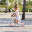 Háromkerekű futóbicikli, Ricokids, szürke, EVA habkerekek 15 cm, acél váz, kormányfordulás határoló, gumírozott markolat, 12 hónapos kortól