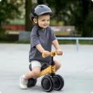 Háromkerekű futóbicikli, Ricokids, sárga, EVA habkerekek 15 cm, acél váz, kormányfordulás határoló, gumírozott markolat, 12 hónapos kortól
