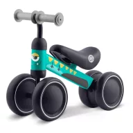   Háromkerekű futóbicikli, Ricokids, türkiz, EVA habkerekek 15 cm, acél váz, kormányfordulás határoló, gumírozott markolat, 12 hónapos kortól