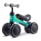 Háromkerekű futóbicikli, Ricokids, türkiz, EVA habkerekek 15 cm, acél váz, kormányfordulás határoló, gumírozott markolat, 12 hónapos kortól