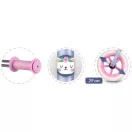 Kétkerekű futóbicikli, Ricokids RK-607, lila, acél váz, EVA habkerekek 29 cm, állítható ülésmagasság 32-42 cm, csúszásmentes markolatok ütközőkkel, könnyű