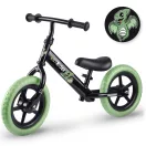 Kétkerekű futóbicikli, Ricokids RK-607, fekete, acél váz, EVA habkerekek 29 cm, állítható ülésmagasság 32-42 cm, csúszásmentes markolatok ütközőkkel, könnyű