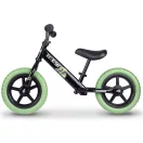 Kétkerekű futóbicikli, Ricokids RK-607, fekete, acél váz, EVA habkerekek 29 cm, állítható ülésmagasság 32-42 cm, csúszásmentes markolatok ütközőkkel, könnyű