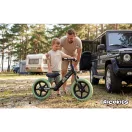 Kétkerekű futóbicikli, Ricokids RK-607, fekete, acél váz, EVA habkerekek 29 cm, állítható ülésmagasság 32-42 cm, csúszásmentes markolatok ütközőkkel, könnyű