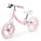 Kétkerekű futóbicikli, Ricokids Fun Adventure, rózsaszín, acél váz, EVA hab kerekek 29 cm, állítható ülésmagasság 32-42 cm, hátsó fék, ultrakönnyű (TE760801)