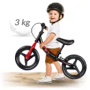 Kétkerekű futóbicikli, Ricokids Fun Adventure, fekete, acél váz, EVA hab kerekek 29 cm, állítható ülésmagasság 32-42 cm, hátsó fék, ultrakönnyű (TE760804)