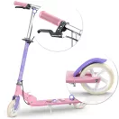 Gyerek roller, Ricokids Kodi, lila, 14,5 cm PU kerekek, összecsukható, állítható kormány, kézifék és lábfék, ABEC-7 csapágy, 3–8 éveseknek, max. 50 kg