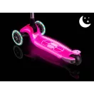 Háromkerekű roller, Ricokids Jelly, rózsaszín, LED világítás a kerekekben és a fellépőben, balanszos irányítás, állítható alumínium kormány, max. 50 kg