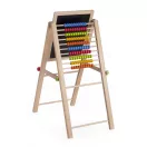 Mágneses rajztábla, Ricokids, 62 x 28 x 44 cm, kétoldalas (mágneses és krétás tábla), összecsukható, forgatható, kivehető tábla, számolókeret, kiegészítőkkel