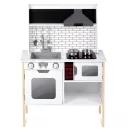 Játékkonyha, Ricokids RC-846, 95 x 70 x 29,5 cm, fa és MDF, interaktív elemekkel, LED világítással és főzési hangokkal