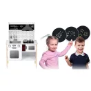 Játékkonyha, Ricokids RC-846, 95 x 70 x 29,5 cm, fa és MDF, interaktív elemekkel, LED világítással és főzési hangokkal
