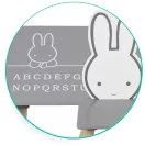 Fa játékasztal, Ricokids RC-847, asztal + 2 szék, fa és MDF, nyuszi motívum, ábécés asztallap, UV-álló, nem mérgező festék, 80 kg teherbírás