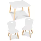 Fa játékasztal, Ricokids RC-848, asztal + 2 szék, fa és MDF, UV-álló, lekerekített élek, stabil kivitel