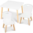 Fa játékasztal, Ricokids RC-848, asztal + 2 szék, fa és MDF, UV-álló, lekerekített élek, stabil kivitel