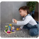 Fa formaválogató, Ricokids RK-866, 16 db, színes, 5 pálcás, készségfejlesztő, biztonságos festékekkel