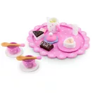 Fa játékkonyha, Ricokids RK-869, fa, pasztell, Montessori ihletésű, készségfejlesztő, tálcával, csészékkel és kannával, EN tanúsítvánnyal