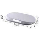 Elektronikus babamérleg, Nukido NK-950, világosszürke, 5 g pontosság, beépített 150 cm mérőszalag, teherbírás: 40 kg, elemes (3 x  AAA, tartozék)