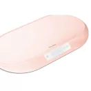 Elektronikus babamérleg, Nukido NK-950, rózsaszín, 5 g pontosság, beépített 150 cm mérőszalag, teherbírás: 40 kg, elemes (3 x  AAA, tartozék)