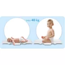 Elektronikus babamérleg, Nukido NK-951, fehér, 5 g pontosság, beépített 60 cm mérőszalag, teherbírás: 40 kg, elemes (2 x AAA, tartozék)