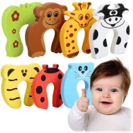   Ajtóütköző, Ricokids, 798600, többszínű, ujjbecsípődés-gátló, állatos figurák, 10, 5 x 10 cm, 7 db, UV-álló (TE798600)