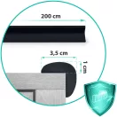 Élvédő habszalag, Ricokids 798701, fekete, bútorélekhez, 200 cm, UV-álló, 3M ragasztóval, puha hab (TE798701)