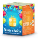 Hélium 50 db lufi felfújásához, Ricokids, sárga, 0,42 m3 héliumtartály, 50 db vegyes színű lufival, 60 m szalag, egyszer használatos palack, hordozható, nyomáscsökkentővel