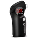 Alkoholteszter, szonda, Promiler DXP-600, fekete, félvezetős érzékelő, piros LED kijelző, hordtáskával, automatikus kikapcsolás, elemes (2 x AA - tartozék)