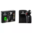 Alkoholteszter, szonda, Promiler DXP-600, fekete, félvezetős érzékelő, piros LED kijelző, hordtáskával, automatikus kikapcsolás, elemes (2 x AA - tartozék)