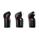 Alkoholteszter, szonda, Promiler DXP-600, fekete, félvezetős érzékelő, piros LED kijelző, hordtáskával, automatikus kikapcsolás, elemes (2 x AA - tartozék)
