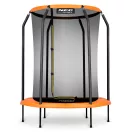 Kerti trambulin, Neo-Sport, fekete/zöld, átmérő: 152 cm, kerek, magasság: 38 cm, 150 cm belső védőháló, acél váz, 6 láb, 50 kg teherbírás, 30 db rögzítőhorog