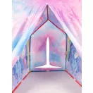 Gyereksátor, IPLAY 8192, 72 x 102 x 95 cm, szivárvány mintás, műanyag váz, poliészter borítás, beltéri/kültéri