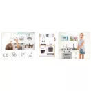 Játékkonyha, ECOTOYS PLK534, fa, 60 x 30 x 90 cm, fényhatásokkal, hanghatásokkal, 5 db tartozékkal, elemes (2 x AAA, nem tartozék)