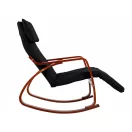 Hintaszék, ModernHome TXRC-03, szürke, 97 x 58 x 65 cm, állítható lábtartó, fejtámasz, levehető huzat, fa és fém váz, 120 kg teherbírás
