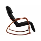 Hintaszék, ModernHome TXRC-03, szürke, 97 x 58 x 65 cm, állítható lábtartó, fejtámasz, levehető huzat, fa és fém váz, 120 kg teherbírás