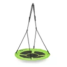 Fészekhinta, ECOTOYS BOC100, zöld, átmérő: 100 cm, vízálló, állítható kötélmagasság: 140-190 cm, acél váz, poliészter, teherbírás: 150 kg
