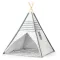 Gyereksátor, ECOTOYS Wigwam 8112, Tipi, 120 x 120 x 160 cm, fa váz, poliészter borítás, beltéri/kültéri, textil padlóval
