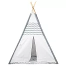 Gyereksátor, ECOTOYS Wigwam 8112, Tipi, 120 x 120 x 160 cm, fa váz, poliészter borítás, beltéri/kültéri, textil padlóval