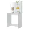 Sminkasztal, ModernHome PWSHT-21, fehér, 75 x 40 x 141 cm, tükör, 1 fiók, 2 polc, laminált bútorlap