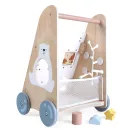 Fa járássegítő, MULTISTORE 2145, oktató panel mozgatható elemekkel és formaválogató kockákkal, 45,5 x 26,5 x 31,5 cm, stabil kivitel
