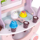 Fagylaltozó játékkészlet, ECOTOYS TL89015, fagylaltozó, 12 db, fa, mágneses, 3 éves kortól, biztonságos kialakítás