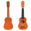 Gyerek ukulele, ECOTOYS MF019E, barna, 17,5 x 5 x 52,5 cm, fa, hangolható, 4 nejlon húrral, pengetővel, 12 bunddal, 3 éves kortól ajánlott