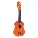 Gyerek ukulele, ECOTOYS MF019E, barna, 17,5 x 5 x 52,5 cm, fa, hangolható, 4 nejlon húrral, pengetővel, 12 bunddal, 3 éves kortól ajánlott