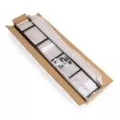 Könyvespolc, ModernHome CWJ6024144LG, 144 x 58,5 x 23,5 cm, vad tölgy, 5 polcos, fém váz, MDF polc, falhoz rögzíthető