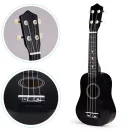 Gyerek ukulele, ECOTOYS MF019D, fekete, 17,5 x 5 x 52,5 cm, fa, hangolható, 4 nejlon húrral, pengetővel, 12 bunddal, 3 éves kortól ajánlott