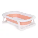 Utazó gyerekkád, ECOTOYS HA-B27, rózsaszín, 81 x 49,5 cm, összecsukható, hőérzékelős dugóval, szilikon és műanyag, 0-1 éves korig