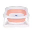 Utazó gyerekkád, ECOTOYS HA-B27, rózsaszín, 81 x 49,5 cm, összecsukható, hőérzékelős dugóval, szilikon és műanyag, 0-1 éves korig